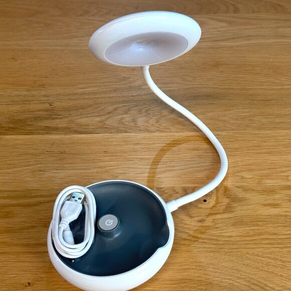 SecureBrite Portable 3-in-1 LED Lamp Light (Reading, Night Light), White/Grey - Picture 10 of 16